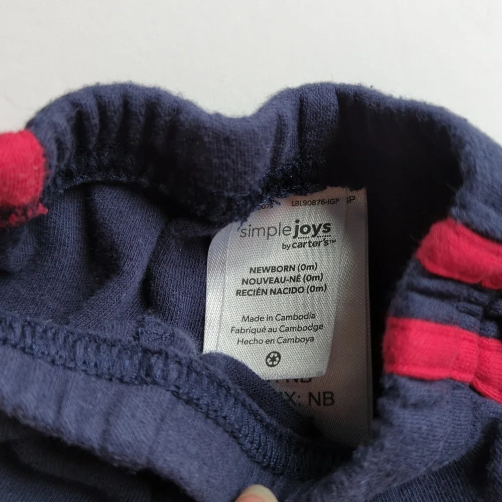 Bundle of Carter's Newborn Sweatpants 3